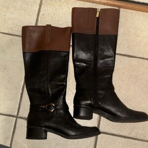 Vince Camuto Brown Quilted women boots Elegant Black and Brown Women's Boots